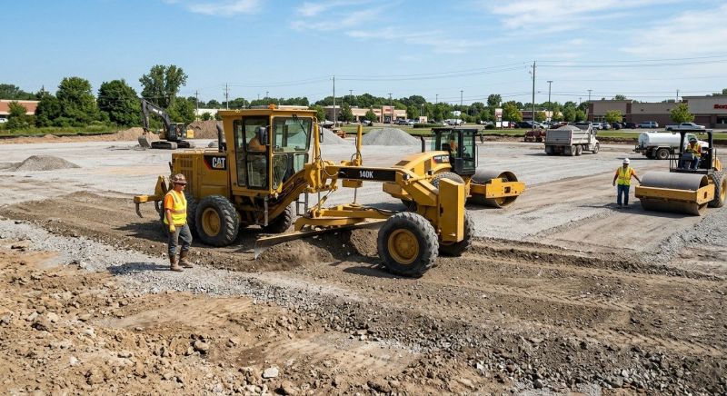 Parking Lot Gravel Repair in Conroe, TX