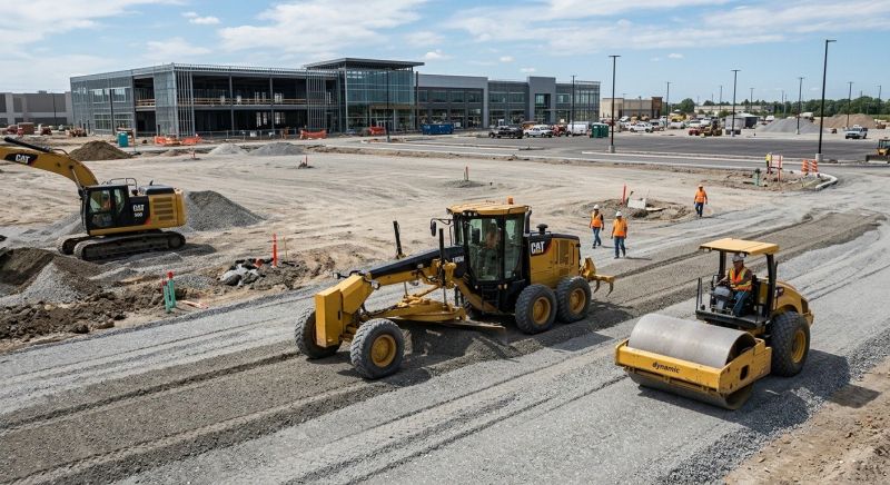 Parking Lot Excavation in Cypress, TX